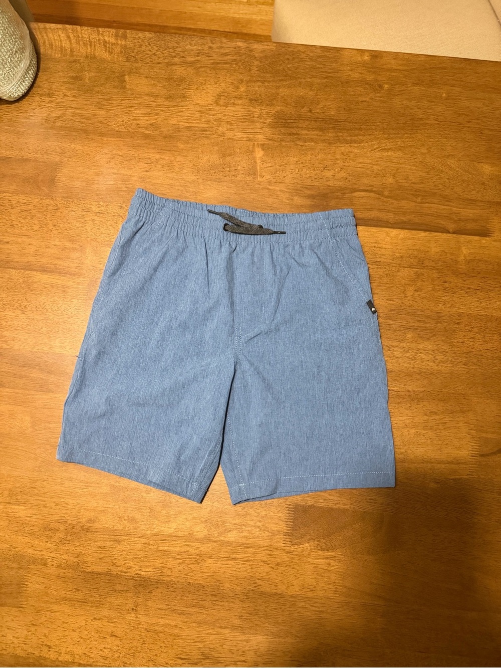 Quiksilver Light Blue Hybrid Swim-Shorts with Elastic Waist
